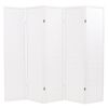 vidaXL Folding 5-Panel Room Divider Japanese Style 78.7"x66.9" White