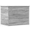 vidaXL Storage Box Grey Sonoma Engineered Wood 23.6 x 16.5 x 18.1 in