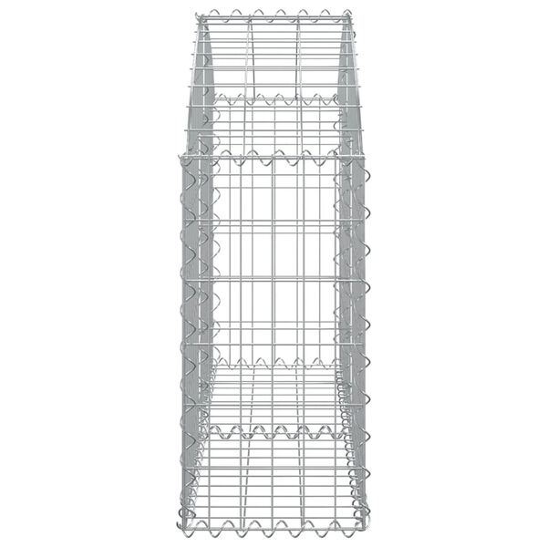 vidaXL Gabion Basket Silver Galvanized iron 39.4x11.8x23.6/31.5 in