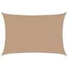 vidaXL Sunshade Sail 1.75 oz/ft² Taupe 16.4x23.0' HDPE