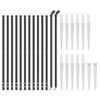 vidaXL Wire Mesh Fence with Spike Anchors Anthracite 3.3x82.0'