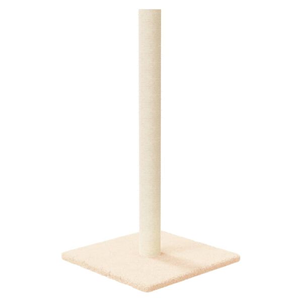 vidaXL Cat Scratching Post Cream Engineered Wood 27.6 in height Durable