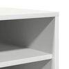 vidaXL Shoe Cabinet White Engineered Wood 23.6 x 13.8 x 36.2 in