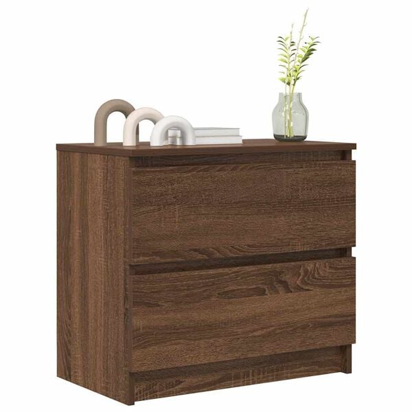 vidaXL TV Cabinet Brown Oak Engineered Wood Medium TV Cabinet