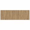 vidaXL Wall Headboard Artisan Oak Engineered Wood 94.5 x 0.6 x 31.5 in