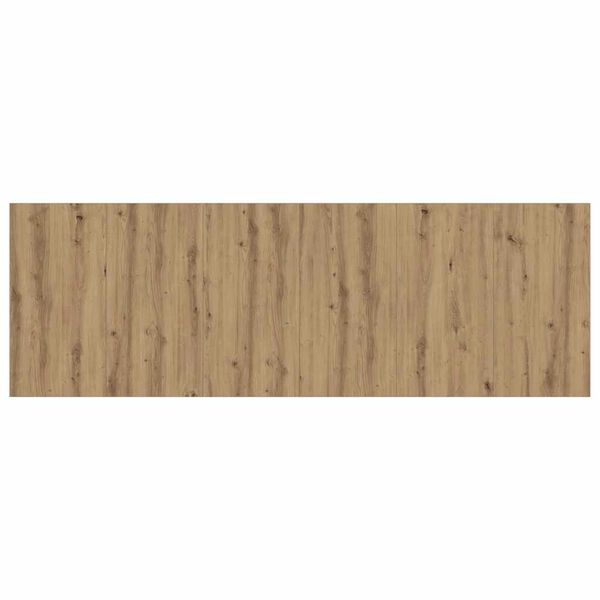vidaXL Wall Headboard Artisan Oak Engineered Wood 94.5 x 0.6 x 31.5 in