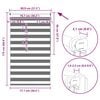 vidaXL Blind Grey Polyester 31.5 x 68.9 in Modern Blinds Rectangular