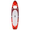 vidaXL Inflatable Stand Up Paddle Board Set Red 141.7x31.9x3.9"