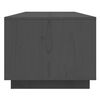 vidaXL Coffee Table Gray Solid Pine Wood 43.3 in x 19.7 in x 15.7 in