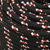 vidaXL Boat Rope Black 0.47 " 328.1 ' Polypropylene