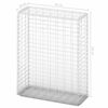 vidaXL Gabion Basket with Lids Galvanized Wire 39.4"x31.5"x11.8"