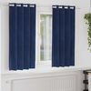 vidaXL Blackout Curtains 2 pcs Dark Blue 55.12 x 68.90 in Velvet