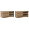 vidaXL TV Cabinet Set of 2 Artisan oak Engineered wood 31.5x13.8x14.4 in