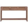 vidaXL Console Table 57.1"x11.8"x31.5" Solid Teak Wood
