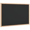 vidaXL Chalkboard with Solid Pine Wood Frame Black 23.6x15.7"