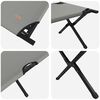 vidaXL Folding Camping Bed Grey 82.68 x 31.50 x 18.11 in Oxford fabric