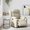 vidaXL Electric Massage Recliner Chair Cream Faux leather, metal, plywood
