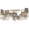 vidaXL Garden Dining Set Beige