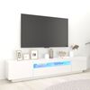 vidaXL TV Cabinet High gloss white Engineered wood Large TV Cabinet