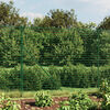 vidaXL Wire Mesh Fence with Flange Green 5.2x32.8'