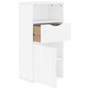 vidaXL Side Cabinet White Solid pine wood, engineered wood
