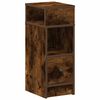 vidaXL Bedside Cabinet Set of 2 Smoked oak Engineered wood