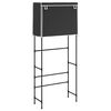 vidaXL Storage Rack Black Iron, non-woven fabric (100% polyester)
