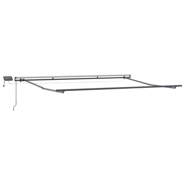vidaXL Retractable Awning Manual White 157.48" x 118.11" fabric