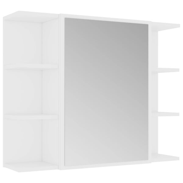 vidaXL Bathroom Furniture Set White Engineered wood Storage