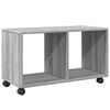 vidaXL Rolling cabinet Grey Sonoma Engineered wood Compact