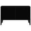 vidaXL Coffee Table Black Engineered wood, Metal Medium Coffee Table