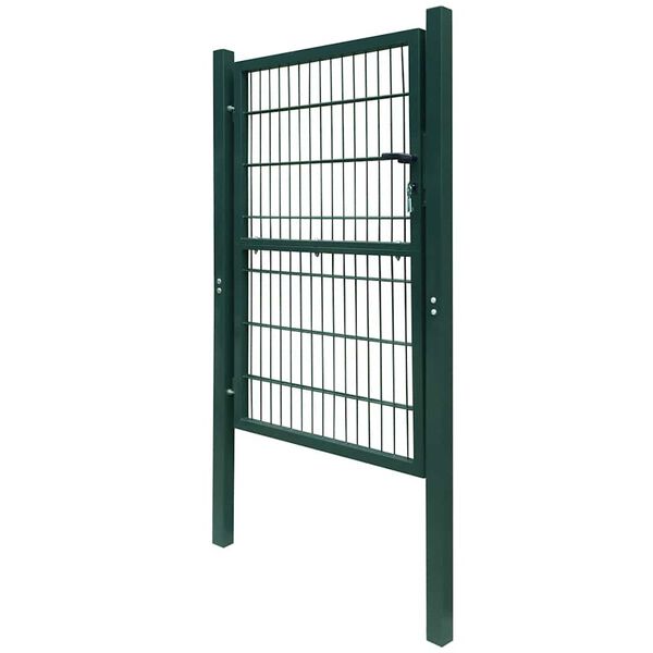 vidaXL 2D Fence Gate (Single) Green 39.4x70.9"