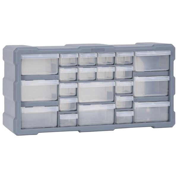 vidaXL Multi-drawer Organizer with 22 Drawers 19.3"x6.3"x10"