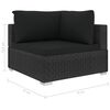 vidaXL Garden Lounge Set Black