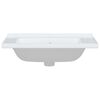 vidaXL Bathroom Sink White 28.0x18.9x7.7" Rectangular Ceramic