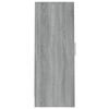 vidaXL Shoe Cabinet Gray Sonoma Engineered wood Medium
