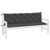 vidaXL Garden Bench Cushion Set of 2 Anthracite
