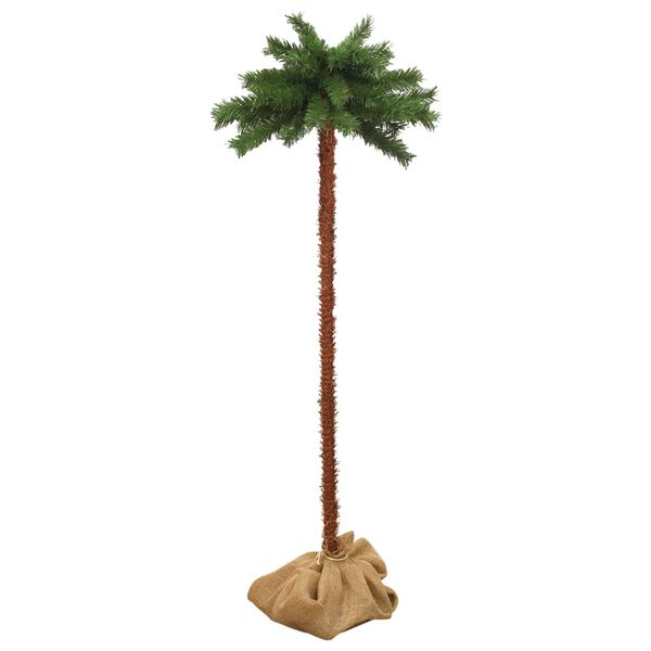 vidaXL Christmas Tree Green and brown PVC Medium Christmas Tree Other