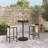 vidaXL Garden Bar Set Black