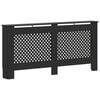 vidaXL Radiator Cover Black 67.7"x7.5"x32.1" MDF