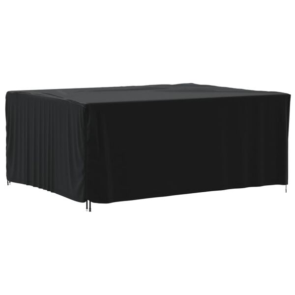 vidaXL Garden Furniture Cover Black 420D oxford with PU coating