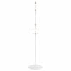 vidaXL Coat Stand White Powder-coated iron, Marble Medium Hooks
