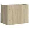 vidaXL Wall-mounted Bedside Cabinet Sonoma oak Engineered wood Medium