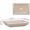 vidaXL Sink Cream 19.7"x13.8"x3.9" Marble