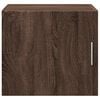 vidaXL Wall Cabinet Brown Oak Engineered Wood Medium Wall Cabinet