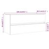 vidaXL Sink Cabinet Smoked oak Engineered wood 39.4 in Sink Cabinet