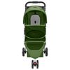 vidaXL Dog Stroller Green 300D Oxford Fabric, Steel 31.5 x 18.1 x 38.6 in