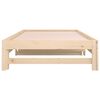 vidaXL Day Bed Natural pine Solid pine wood Double Expandable Day Bed