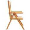 vidaXL Garden Chair Set of 2 Beige Solid acacia wood Foldable