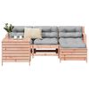 vidaXL Garden Sofa Set Reddish-brown Solid Douglas Fir Wood Large